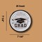 25 Count Silver Congrats Grad Paper Dessert Plates Graduation Party Supplies 7 1/4"